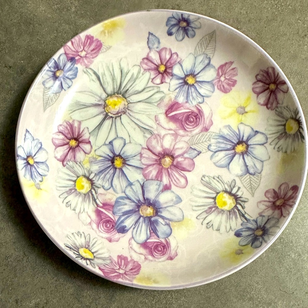 🌸PINK/PURPLE TRINKET TRAY BY JENNIFER ROSE🌸